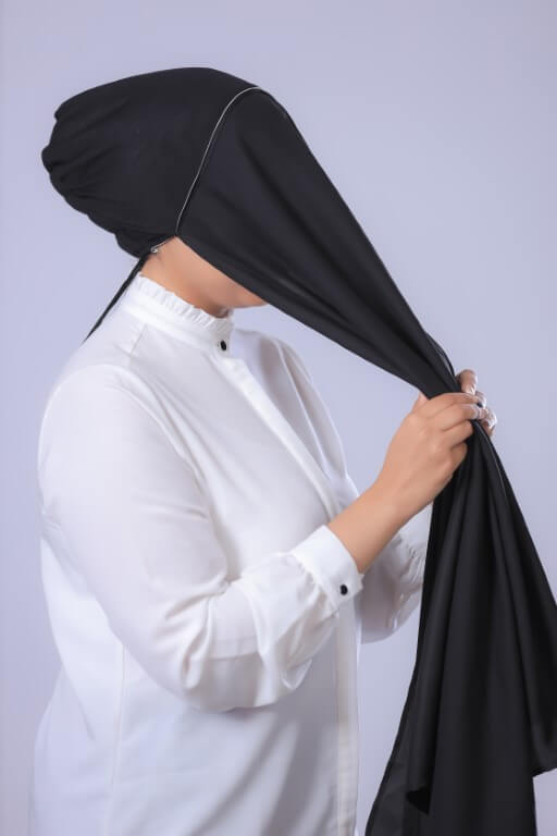 Hijab wrap tutorial step2