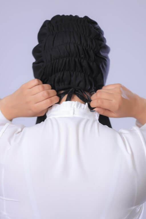 Hijab wrap tutorial step1
